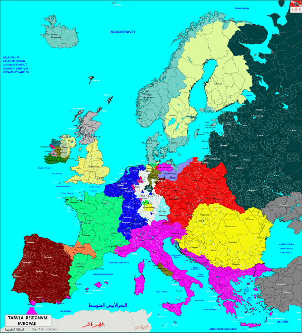 L'Europa nel 1600 circa (cliccare per ingrandire)