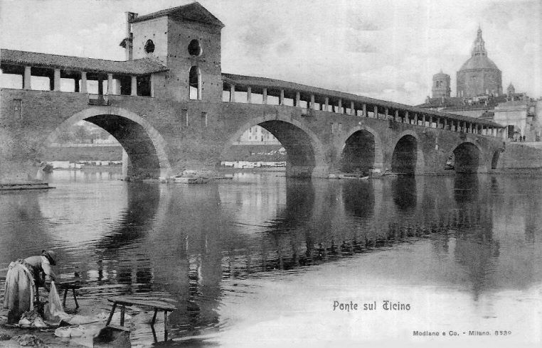 Il ponte di Pavia sul Ticino nel 1905 (grazie ad Alberto!)