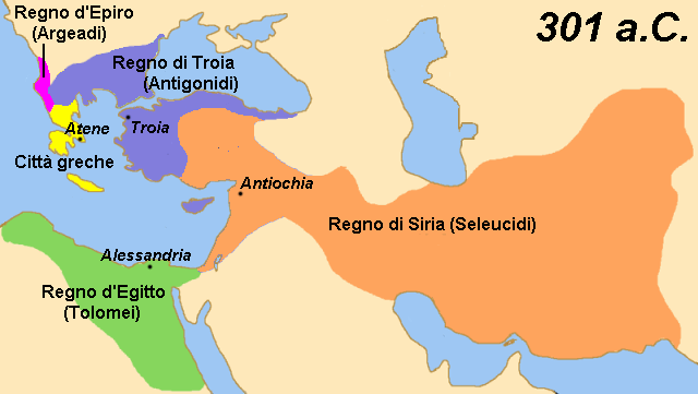 La spartizione dell'Impero di Alessandro Magno