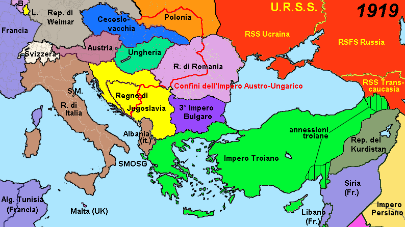 L'Impero Troiano dopo la Prima Guerra Mondiale