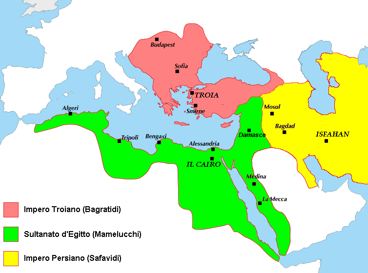 Massima espansione del Sultanato dei Mamelucchi