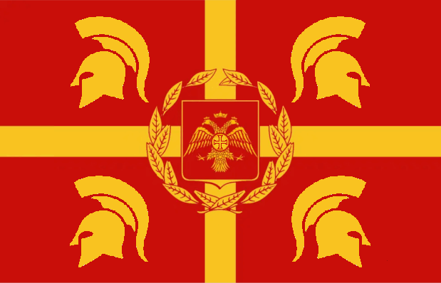 Bandiera dell'Impero Troiano adottata nel 1815 e ancor oggi in uso
