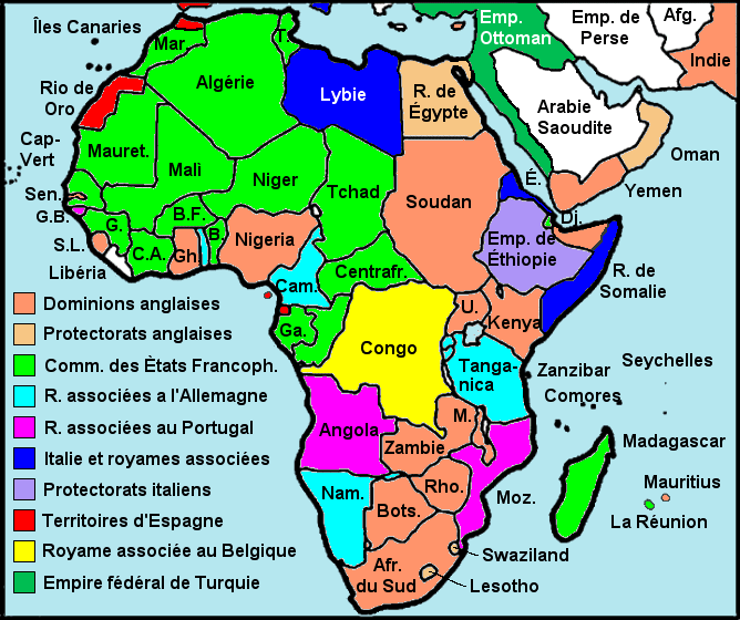 L'Afrique en 1960