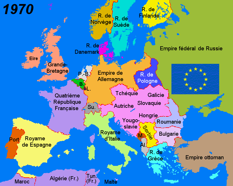 L'Europe en 1970