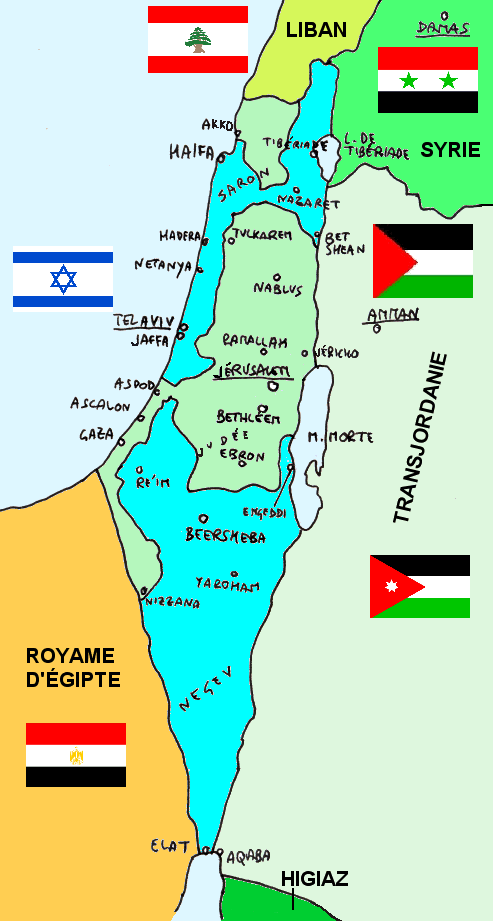 L'Etat d'Israel en 1948