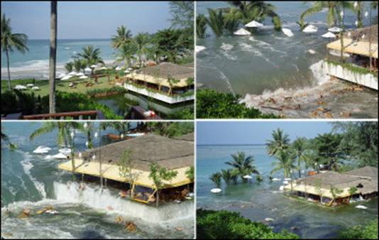 Gli spaventosi effetti dello tsunami nel Sud-Est Asiatico del 26 dicembre 2004