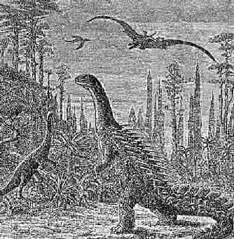 Ricostruzione (fantasiosa) di Iguanodonte