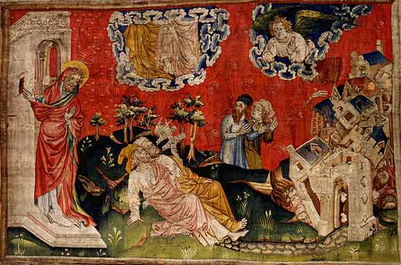 La risurrezione dei Due Testimoni, Arazzi dell'Apocalisse, Angers, 1373-77
