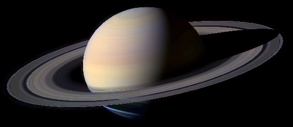 Saturno visto nel 2005 dalla sonda Cassini