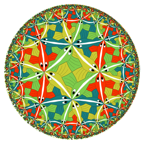 "Limite del cerchio III" (1959). di Maurits Cornelis Escher