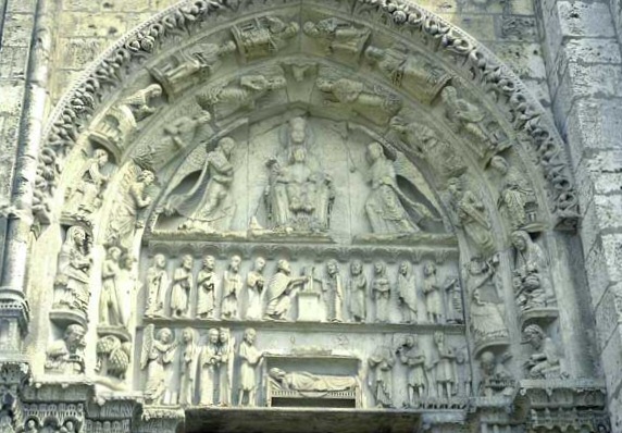 Le Arti Liberali su uno dei portali della Cattedrale di Chartres (1220)