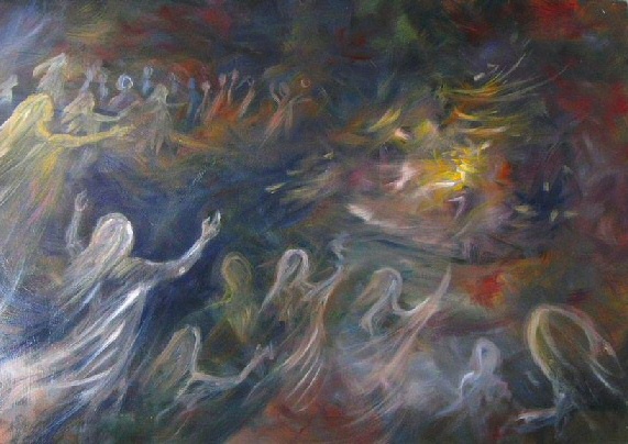 La Musica degli Ainur, dipinto di Alassea Earello