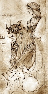 Re Thingol in un disegno di Felix SotoMayor