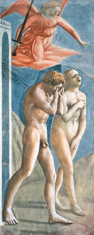 Masaccio, "La cacciata dal Paradiso", Cappella Brancacci, chiesa di Santa Maria del Carmine a Firenze