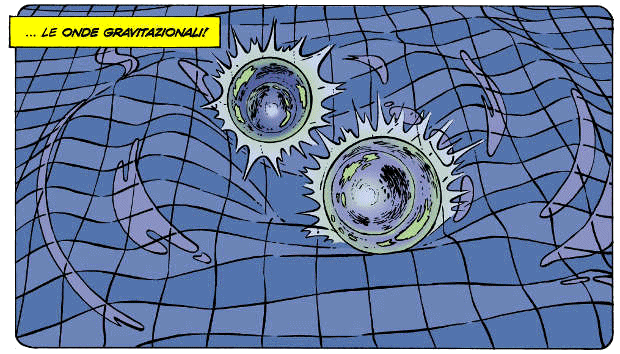 Due stelle di neutroni provocano un'onda gravitazionale nella storia a fumetti "Topolino e le onde trasformazionali" sul n°3178 di Topolino del 19 ottobre 2016