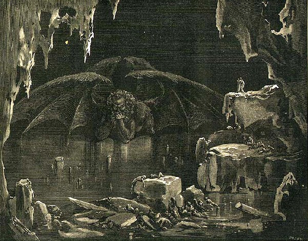 Lucifero visto da Gustave Doré