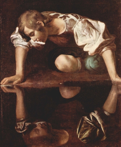 Caravaggio, "Narciso", 1598, Palazzo Barberini, Roma