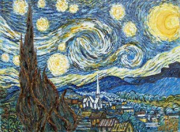 Vincent Van Gogh, Notte stellata, 1889, Museum of Modern Art, New York