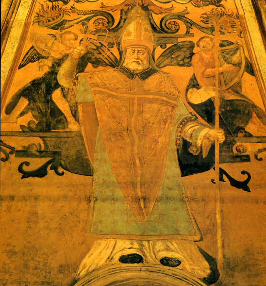 Sant'Ambrogio nell'abside (dal "Tacun da Lun", 1994)
