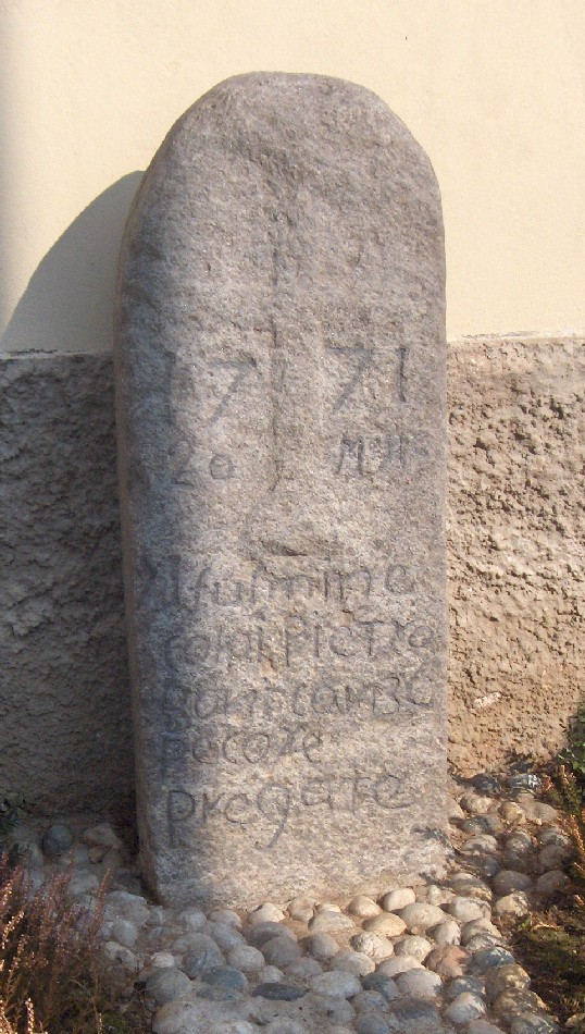 La stele (ul Sas Pastr), a ricordo di Matteo Pietroboni
