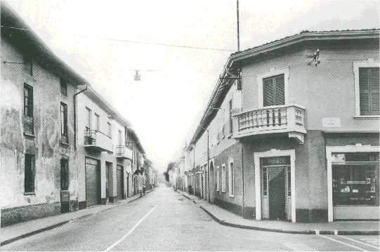 Veduta della contrada Monte alla fine degli anni ottanta