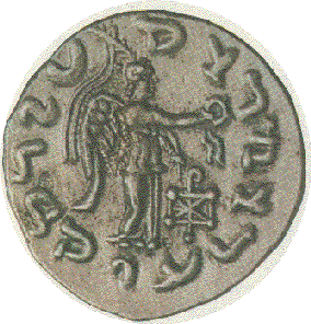 Moneta indiana di chiara ispirazione greca, coniata da Alessandro III