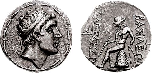 Tetradramma di Alessandro I Balas, circa 150 a.C.