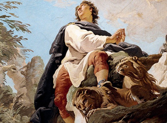 Giambattista Tiepolo, "Daniele nella fossa dei leoni", Udine, Palazzo Arcivescovile