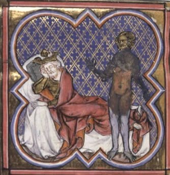 Il Sogno di Nabucodonosor in un manoscritto francese del XIV secolo