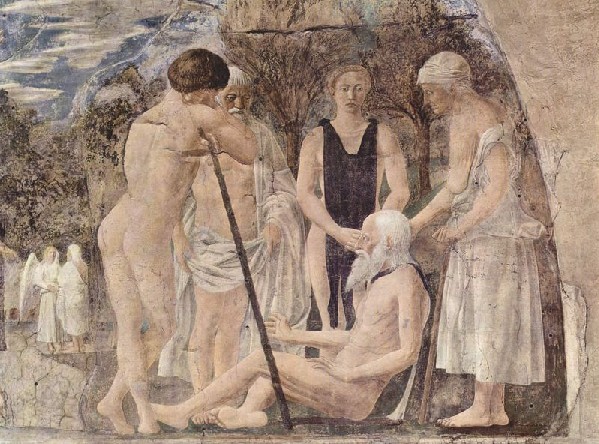 Piero della Francesca, Morte di Adamo, Basilica di San Francesco ad Arezzo