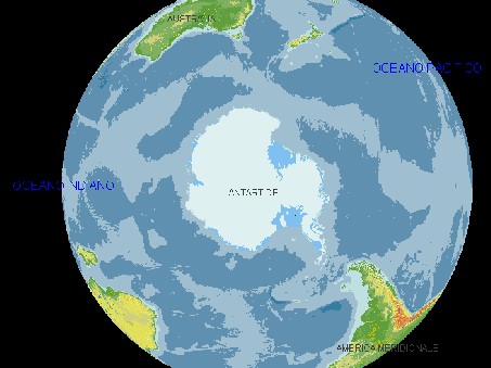 Mappa moderna dell'Antartide