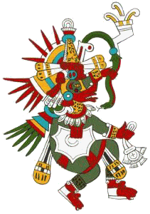 Il dio azteco Quetzalcoatl