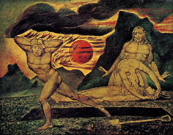 William Blake, Il fratricidio di Caino, Tate Gallery (Londra)