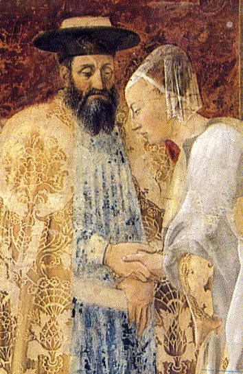 Piero della Francesca, Salomone e la Regina di Saba, Arezzo, Basilica di San Francesco