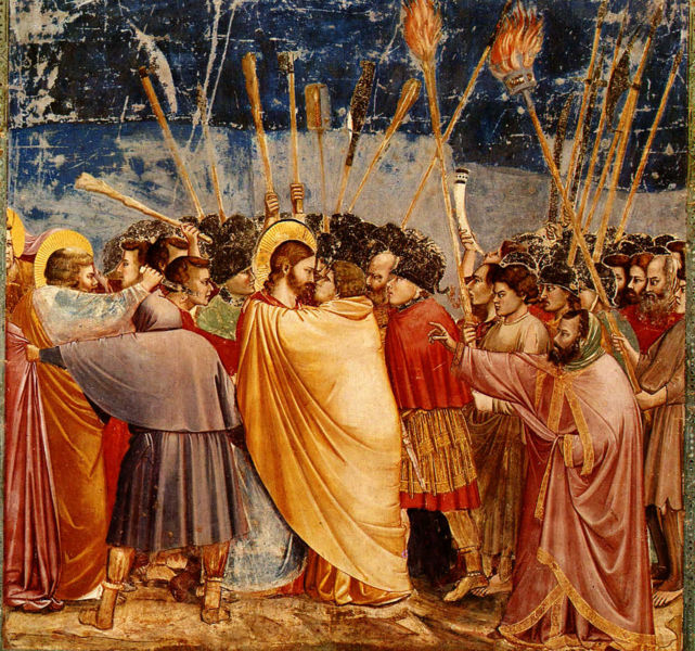 Giotto, Il tradimento di Giuda, Padova, Cappella degli Scrovegni