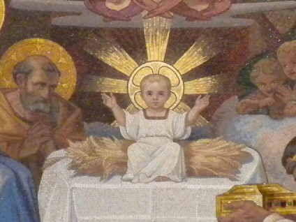 Natività, Lourdes, mosaico della Basilica del Rosario