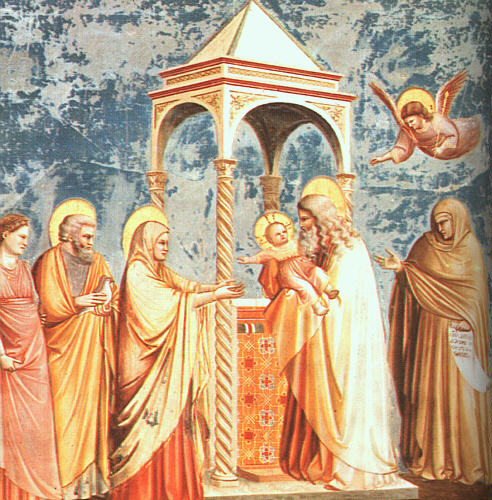 Giotto di Bondone, "Presentazione al Tempio, Cappella degli Scrovegni, Padova, 1304-1306