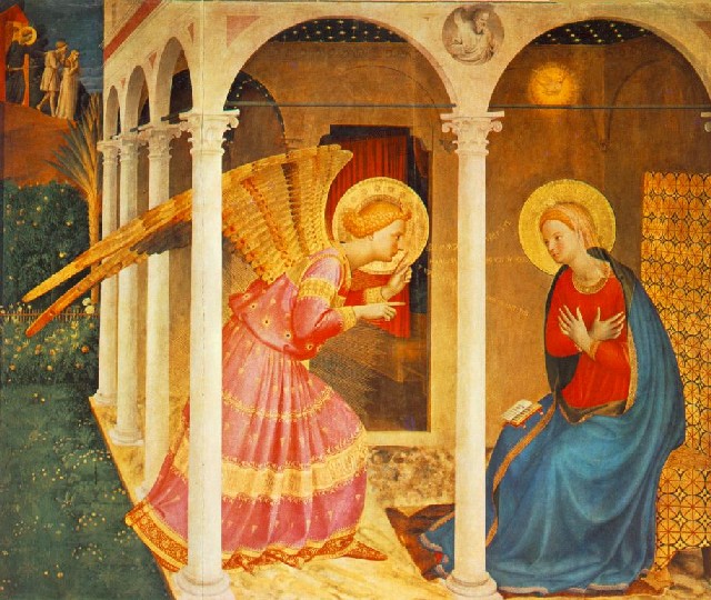 Beato Angelico, "Annunciazione", Museo diocesano di Cortona, 1430 circa