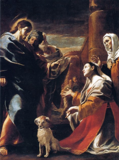 Mattia Preti, "Gesù e la cananea", Staatsgalerie, Stoccarda, 1565