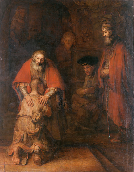 Rembrandt van Rijn, "Il ritorno del figliuol prodigo", Museo dell'Hermitage, San Pietroburgo, 1668