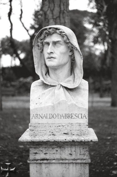 Busto di Arnaldo da Brescia, Villa Borghese, Roma