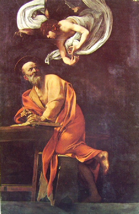 Caravaggio, "San Matteo e l'angelo", Chiesa di San Luigi dei Francesi, Roma