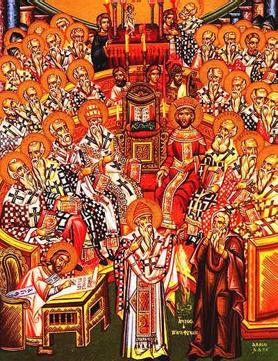 Il Concilio di Nicea (325) in un'icona ortodossa