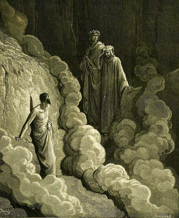 Dante, Virgilio e Marco Lombardo