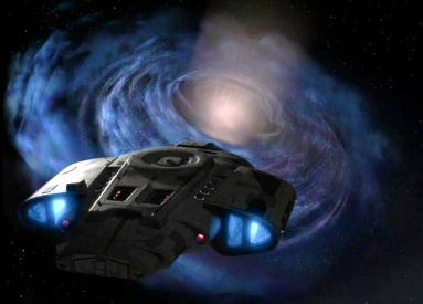 Il tunnel spaziale immaginato nella serie "Star Trek, Deep Space Nine"