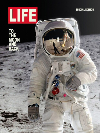 Copertina di "Life" dedicata al primo sbarco sulla Luna