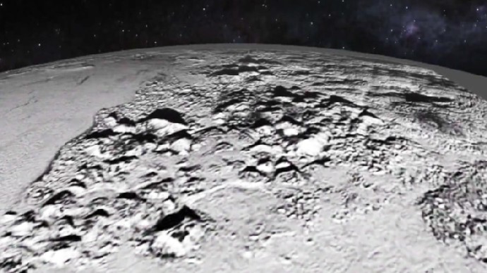 La superficie di Plutone ripresa dalla sonda New Horizons il 14 luglio 2015
