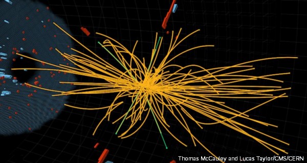 L'evento osservato dal CMS che ha permesso la scoperta del Bosone di Higgs