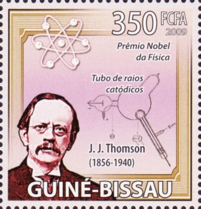 Joseph John Thomson su di un francobollo della Guinea Bissau