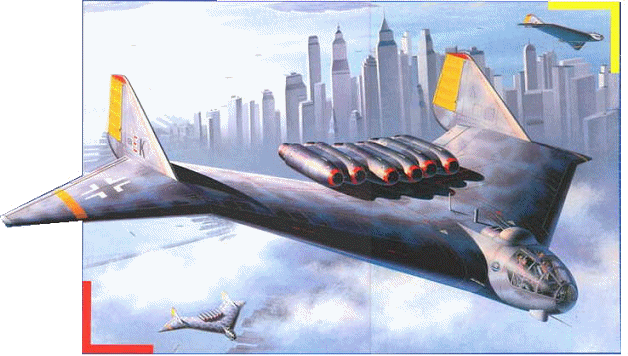 Arado E555 sopra New York (grazie a Sandro Degiani)